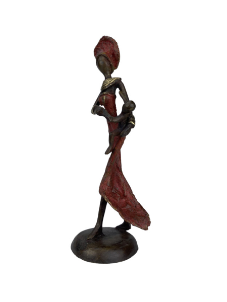 Bronze-Skulptur "Femme avec livre" by Karim